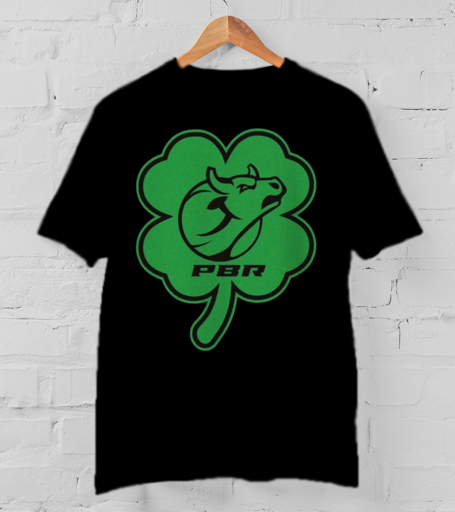 PBR Bull Head Clover Emblem T-Shirt