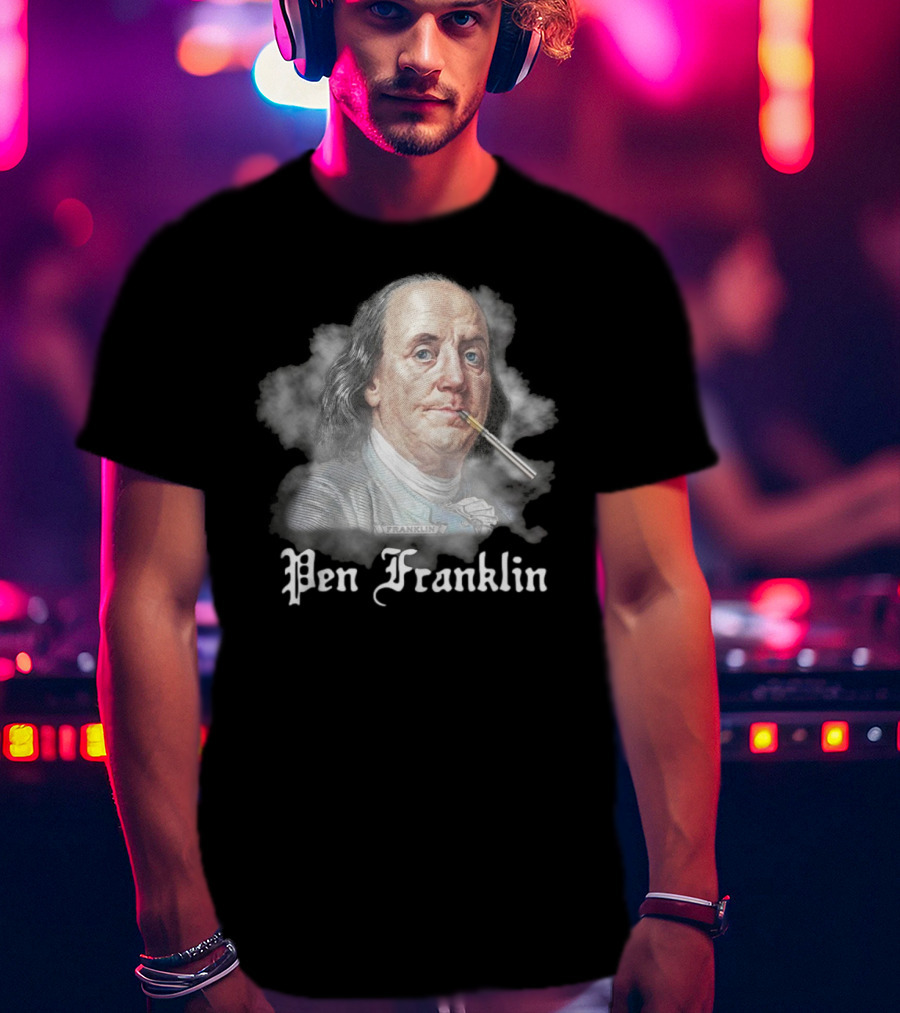 Pen Franklin 2025 Historical Parody Theme T-Shirt