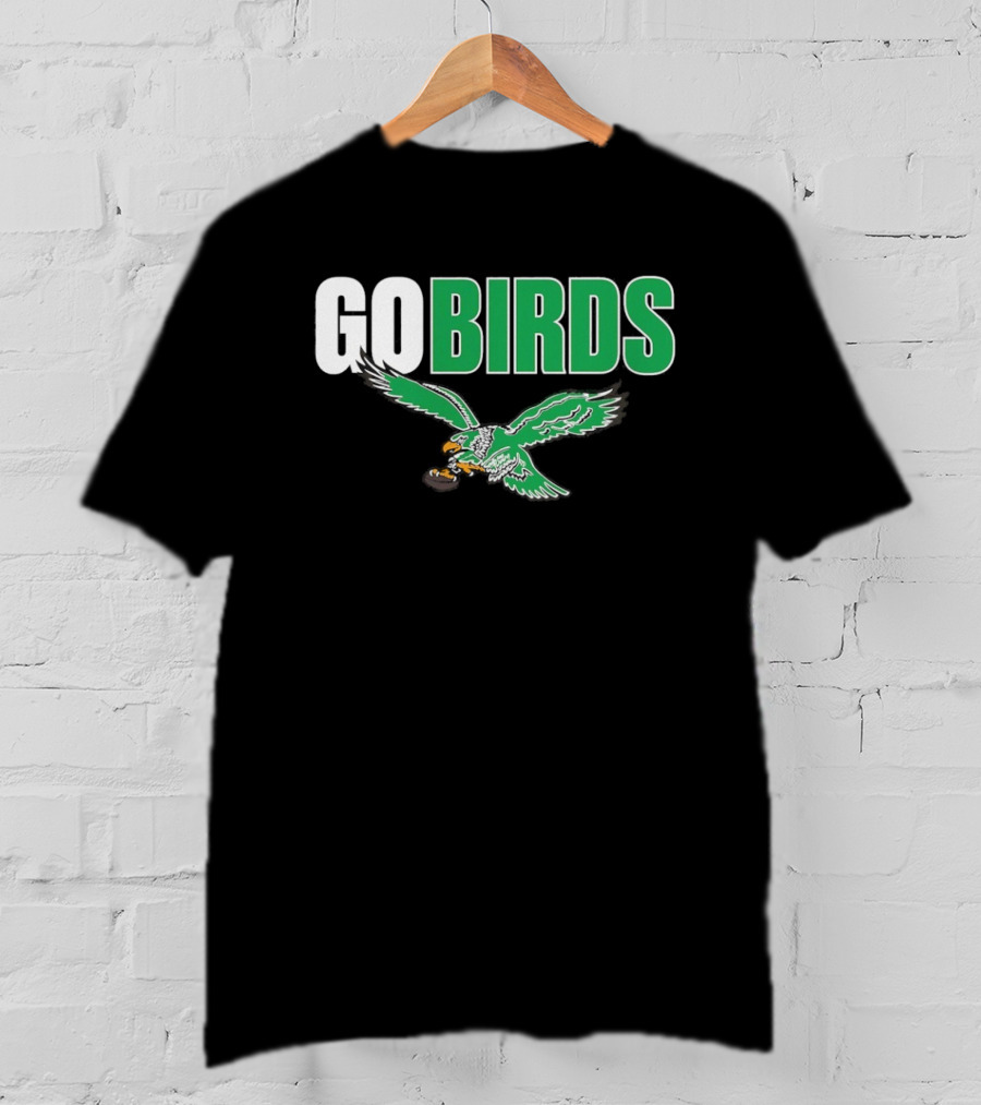 Philadelphia Eagles Go Birds Flying Eagle Emblem T-Shirt