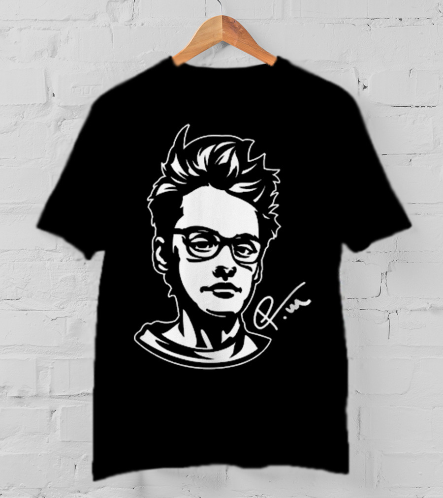 Petteri Mäkiranta Signature Illustration With Glasses And Spiky Hair T-Shirt