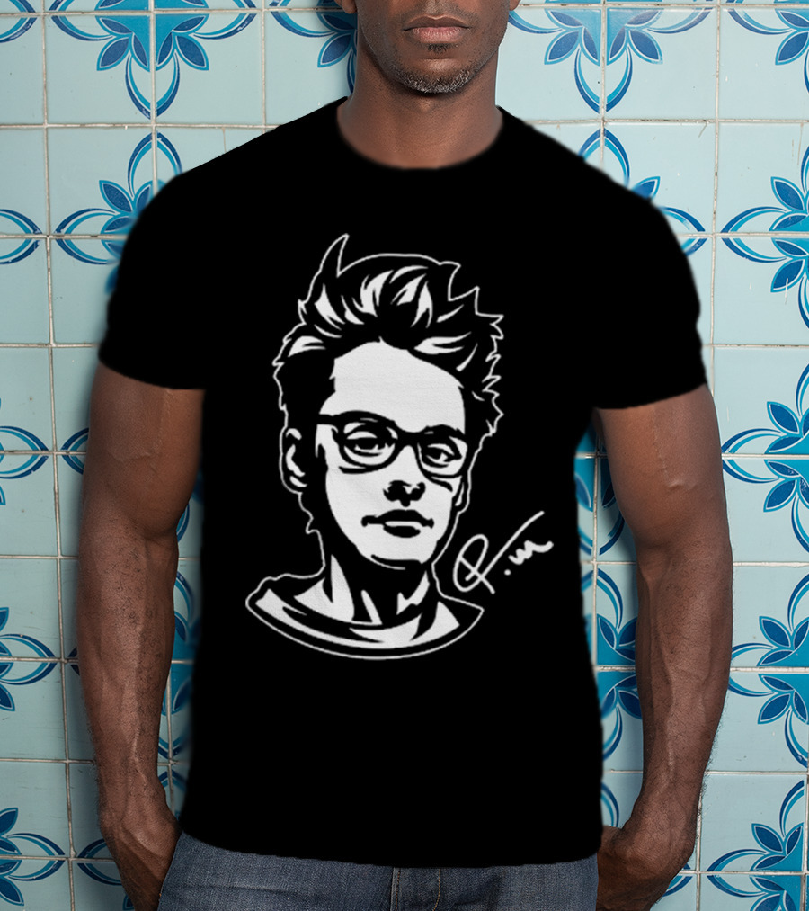 Petteri Mäkiranta Signature Illustration With Glasses And Spiky Hair T-Shirt