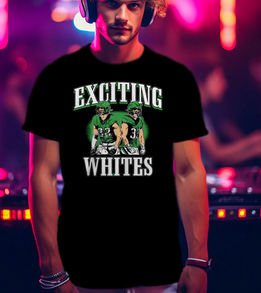 Exciting Whites Philly 2025 Football Players In Green Jerseys T-Shirt