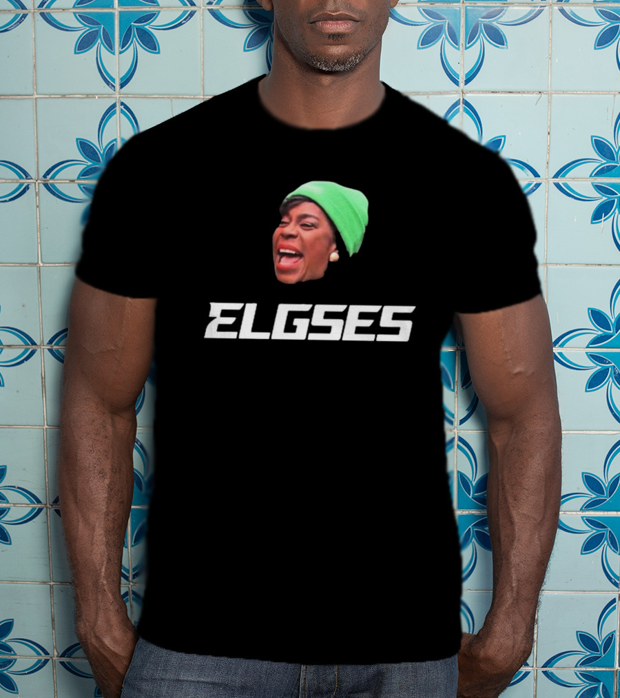Philly Mayor Cherelle Parker Elgses Green Beanie Image T-Shirt
