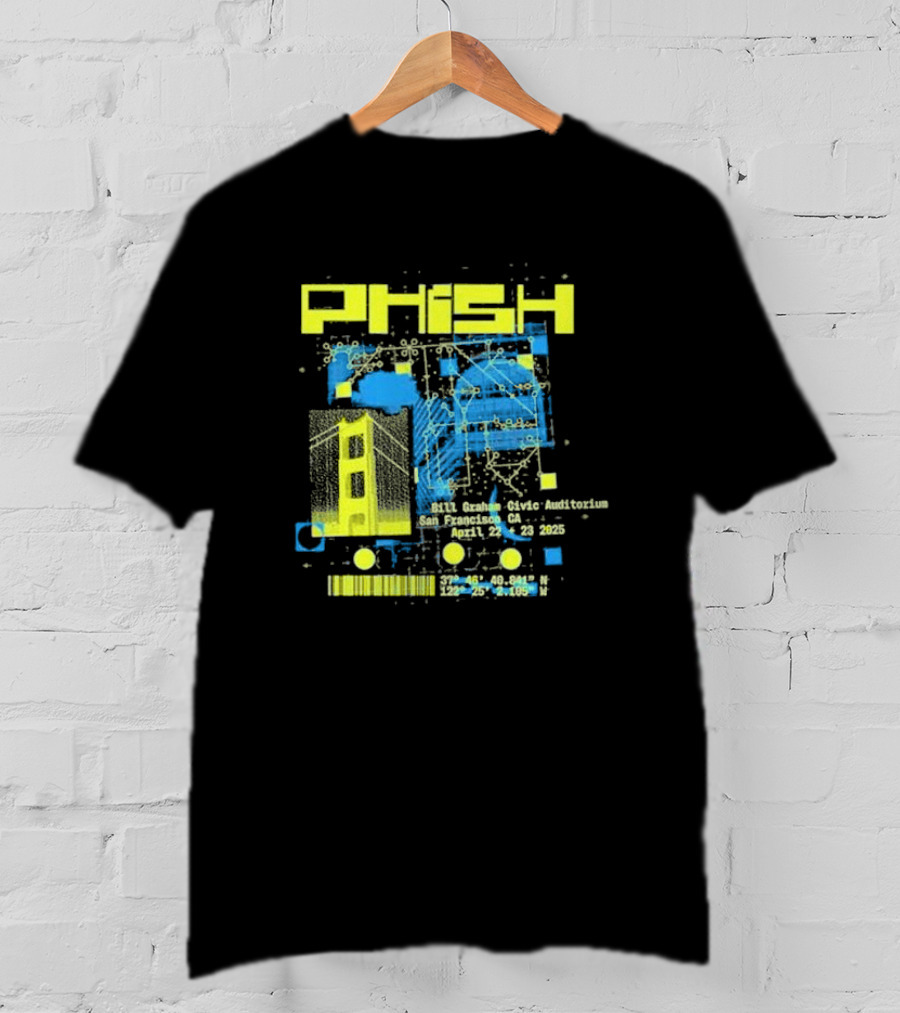 Phish San Francisco California April 22nd And 23rd 2025 T-Shirt