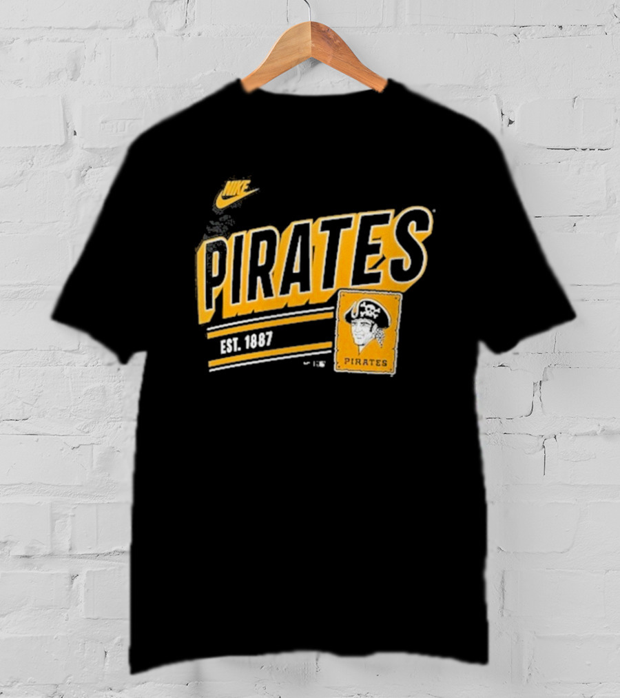 Nike Pittsburgh Pirates Est. 1887 Cooperstown Collection Retro T-Shirt