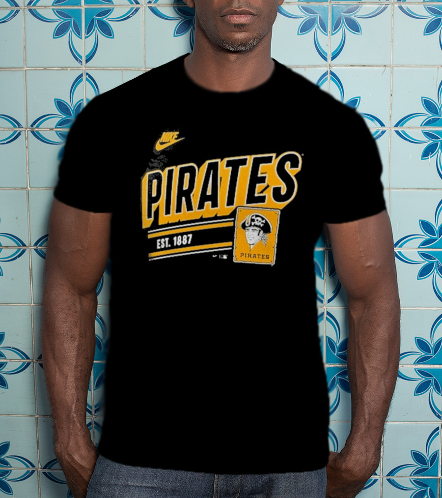 Nike Pittsburgh Pirates Est. 1887 Cooperstown Collection Retro T-Shirt