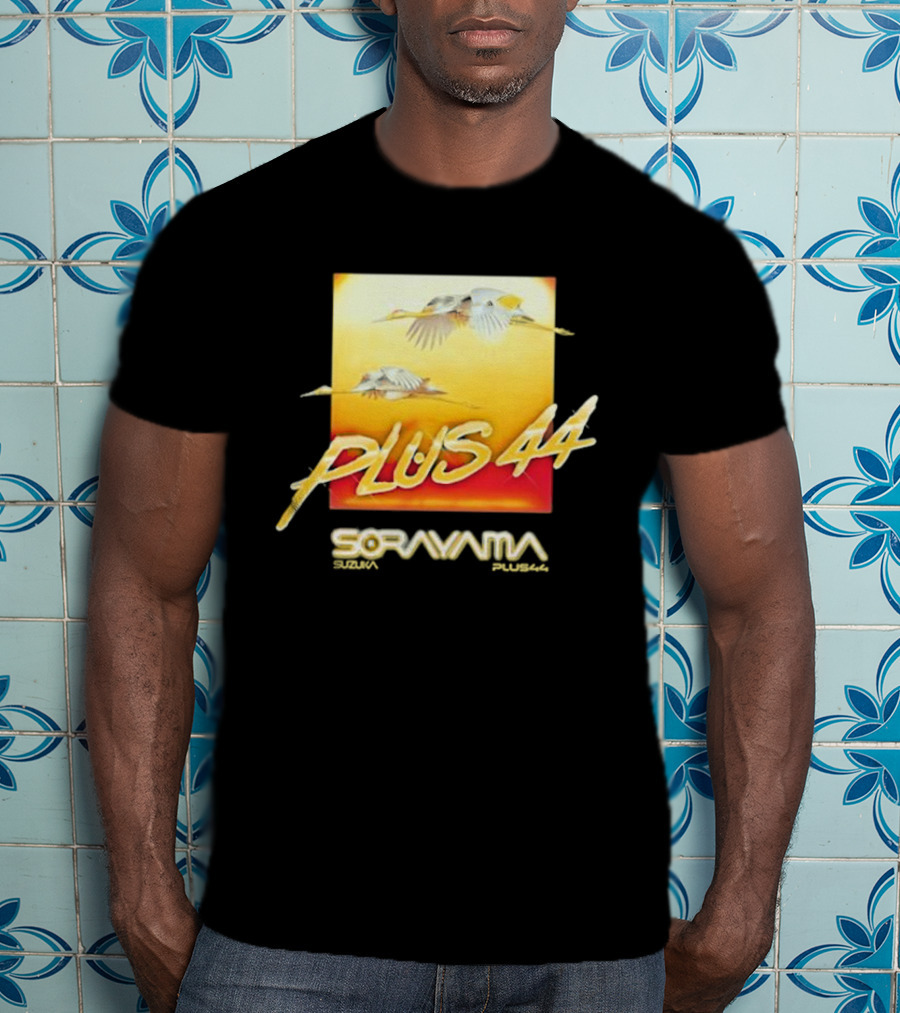 Plus 44 Sorayama Sunset With Cranes T-Shirt