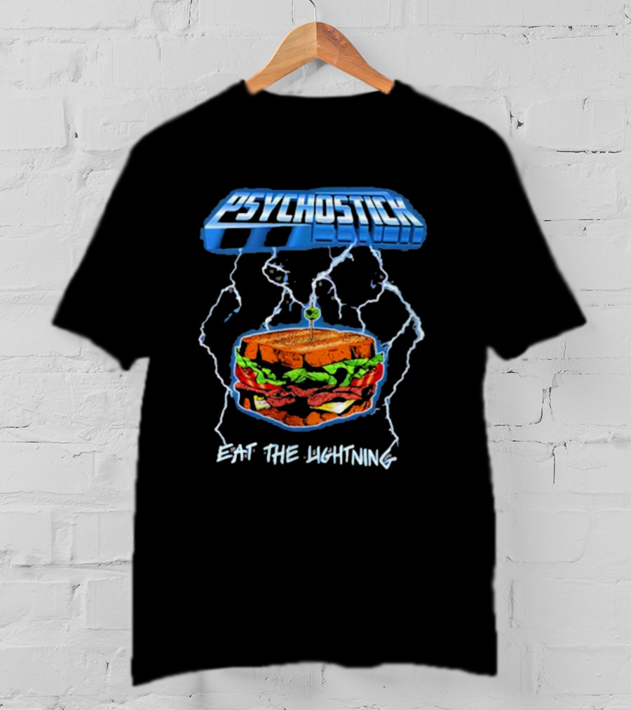 Psychostick Eat The Lightning Sandwich With Lightning Bolts T-Shirt