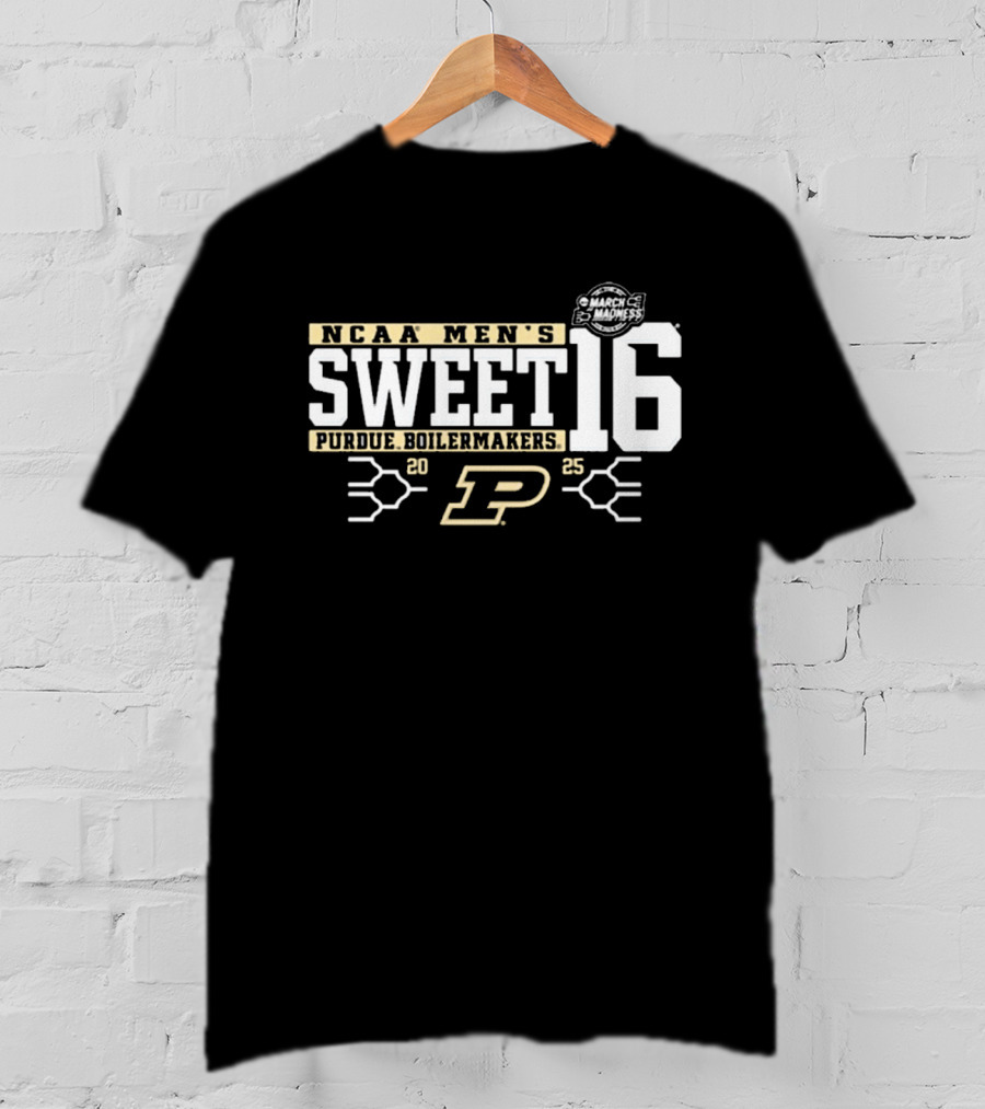 Purdue Boilermakers NCAA Men's Sweet 16 March Madness 2025 T-Shirt