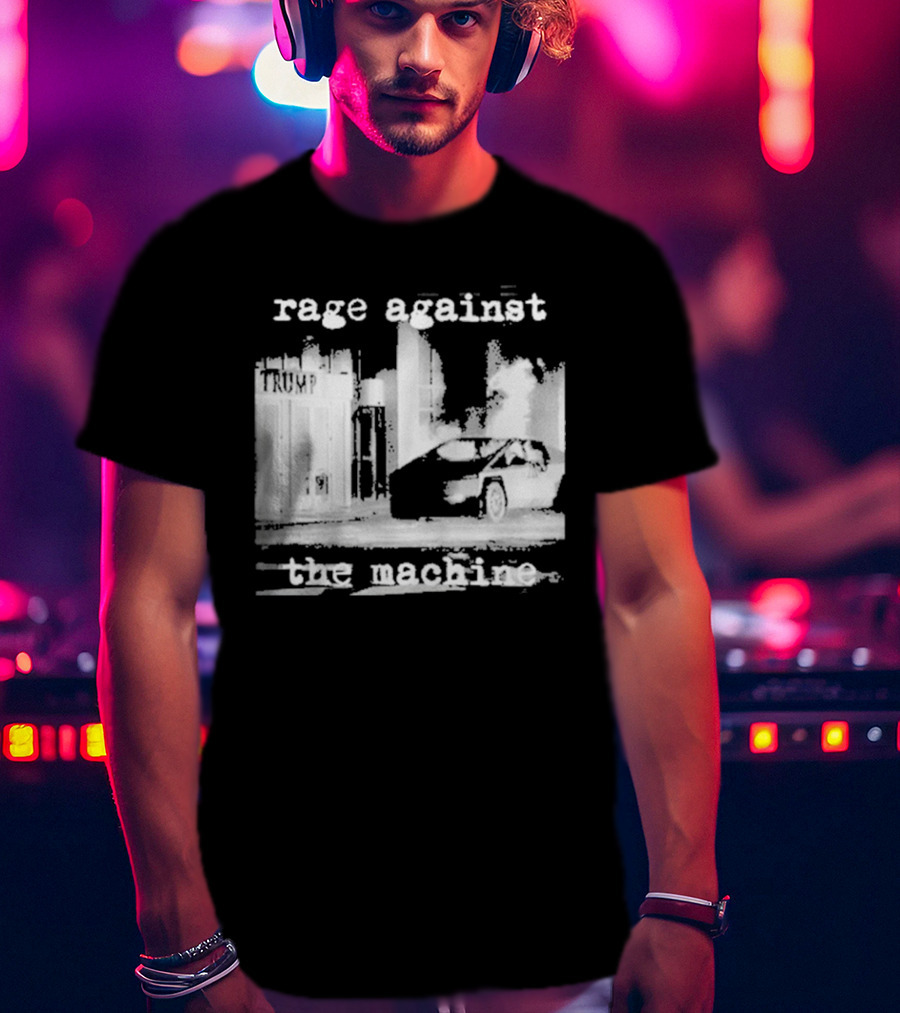 Rage Against The Machine Car Explosion Outside Building T-Shirt