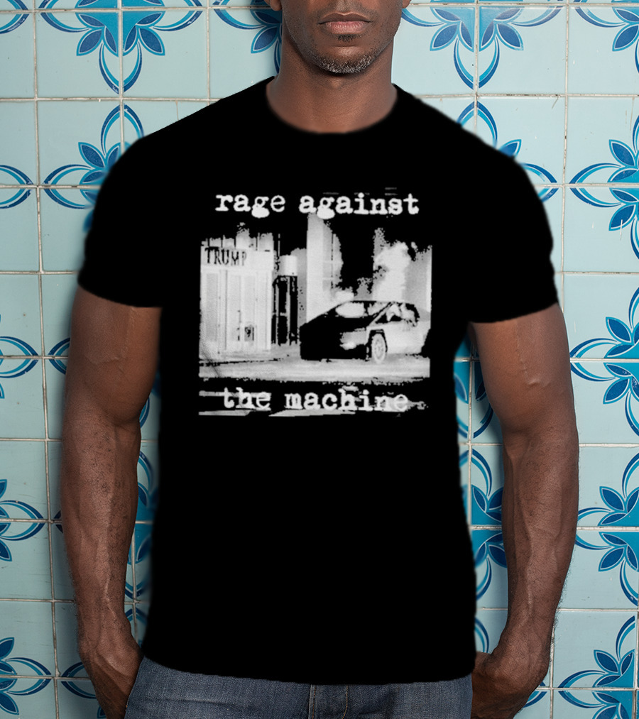 Rage Against The Machine Car Explosion Outside Building T-Shirt