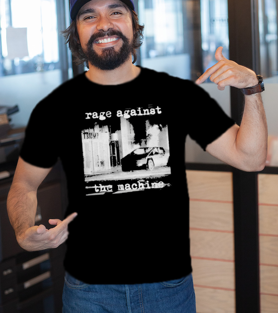 Rage Against The Machine Car Explosion Outside Building T-Shirt