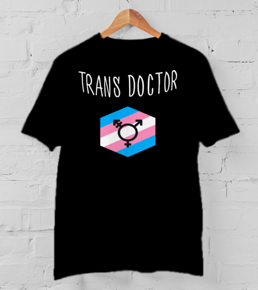 Trans Doctor Pride Symbol Hexagon T-Shirt