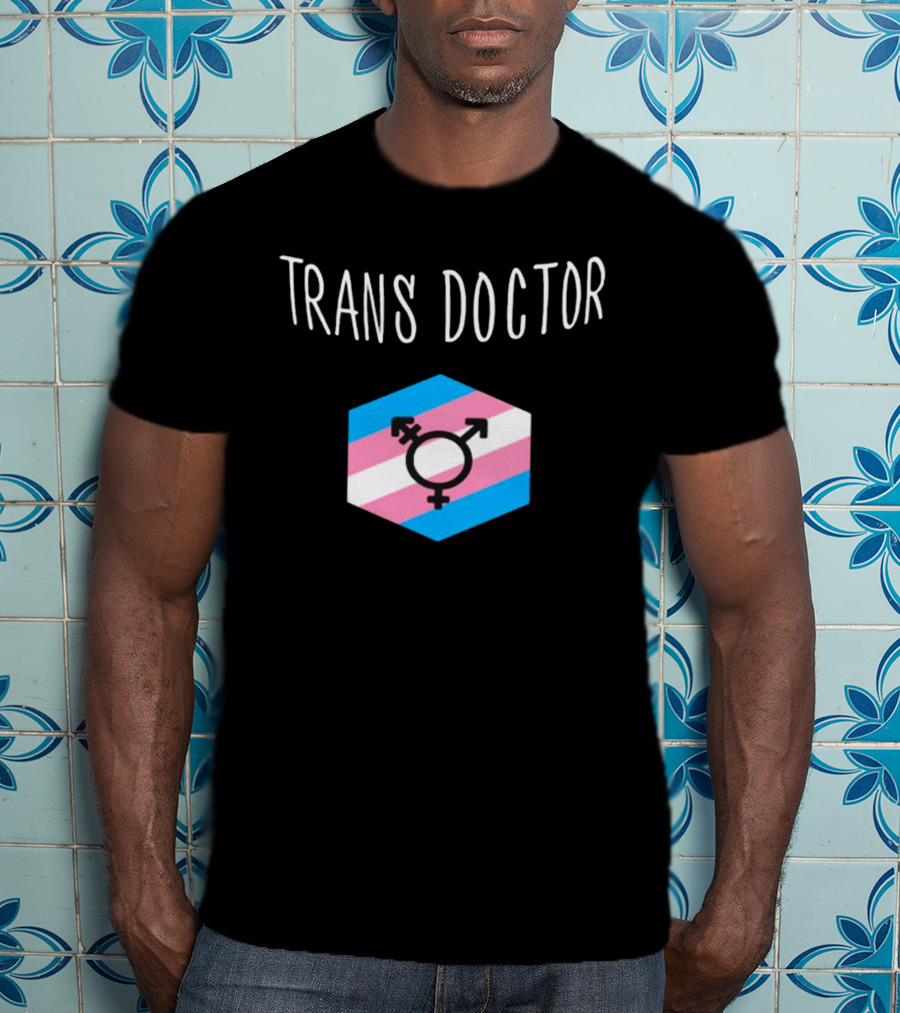 Trans Doctor Pride Symbol Hexagon T-Shirt