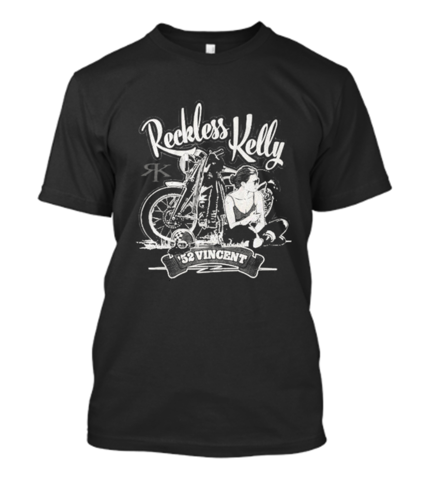 Reckless Kelly Motorcycle Texas Hunks Adventure 52 Vincent T-Shirt