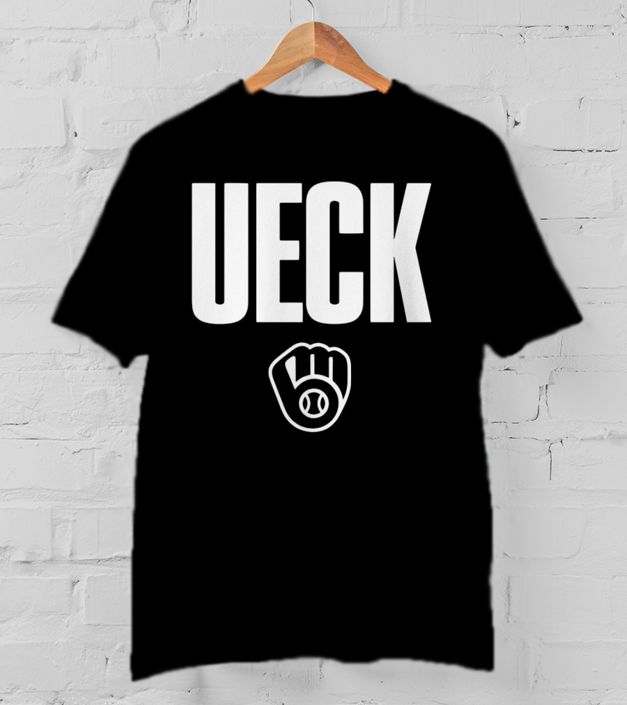 Milwaukee Brewers MLB Thank You UECK Baseball Glove Tribute T-Shirt
