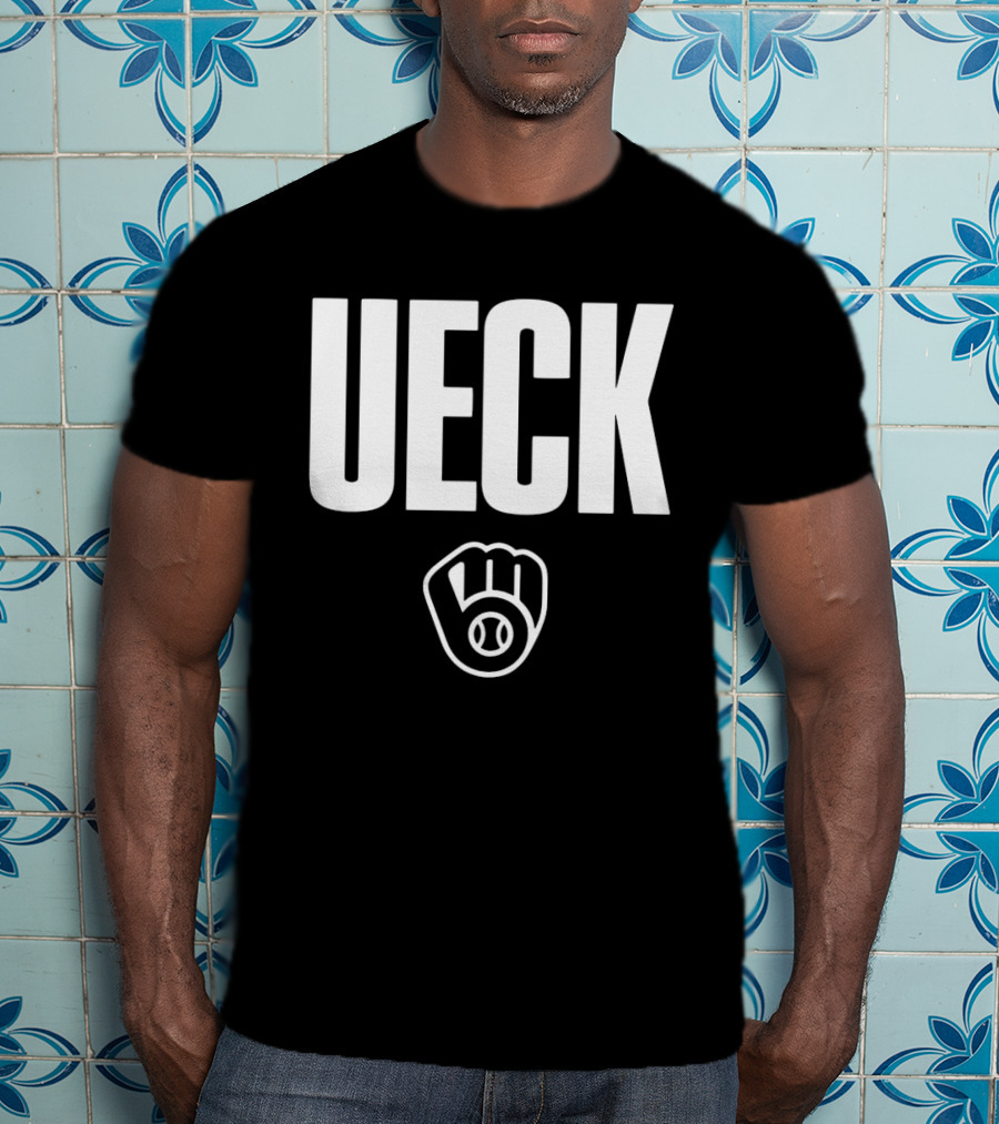 Milwaukee Brewers MLB Thank You UECK Baseball Glove Tribute T-Shirt