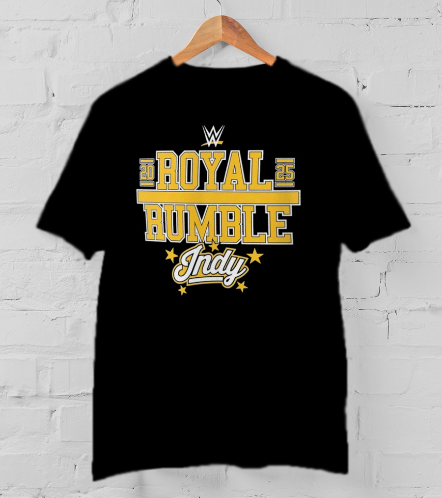 WWE Royal Rumble 2025 Indy Gold Stars T-Shirt