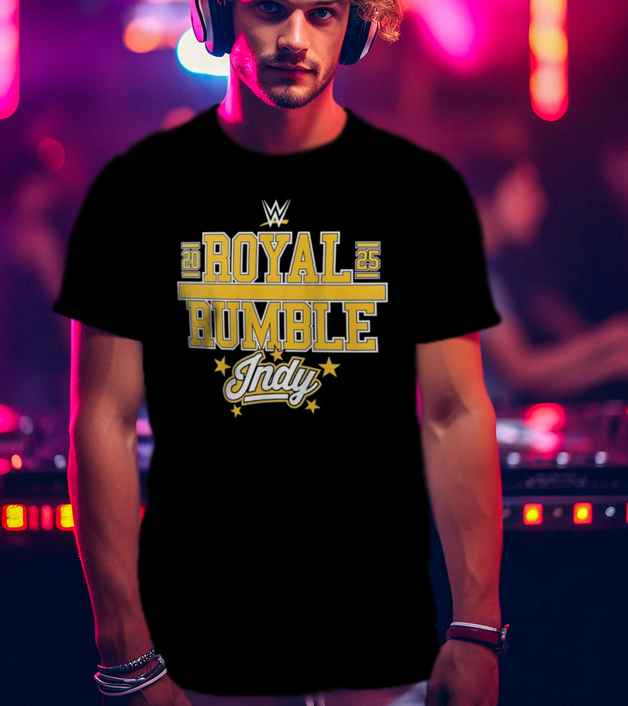 WWE Royal Rumble 2025 Indy Gold Stars T-Shirt