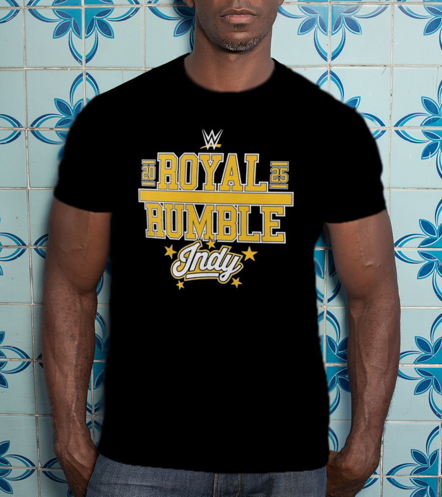 WWE Royal Rumble 2025 Indy Gold Stars T-Shirt