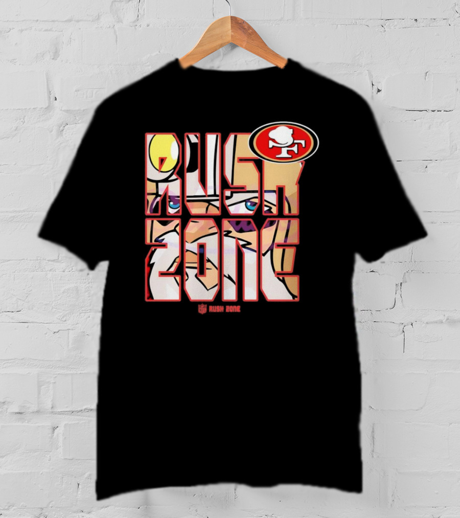 San Francisco 49ers NFL Rush Zone Cartoon Football T-Shirt