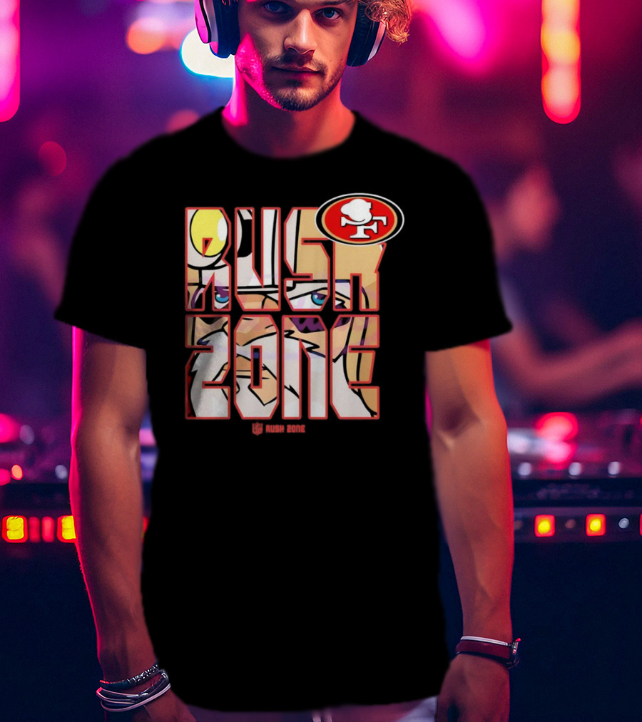San Francisco 49ers NFL Rush Zone Cartoon Football T-Shirt