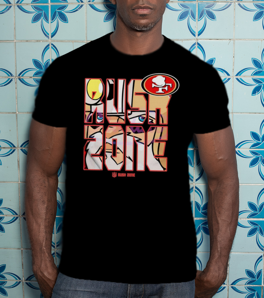 San Francisco 49ers NFL Rush Zone Cartoon Football T-Shirt