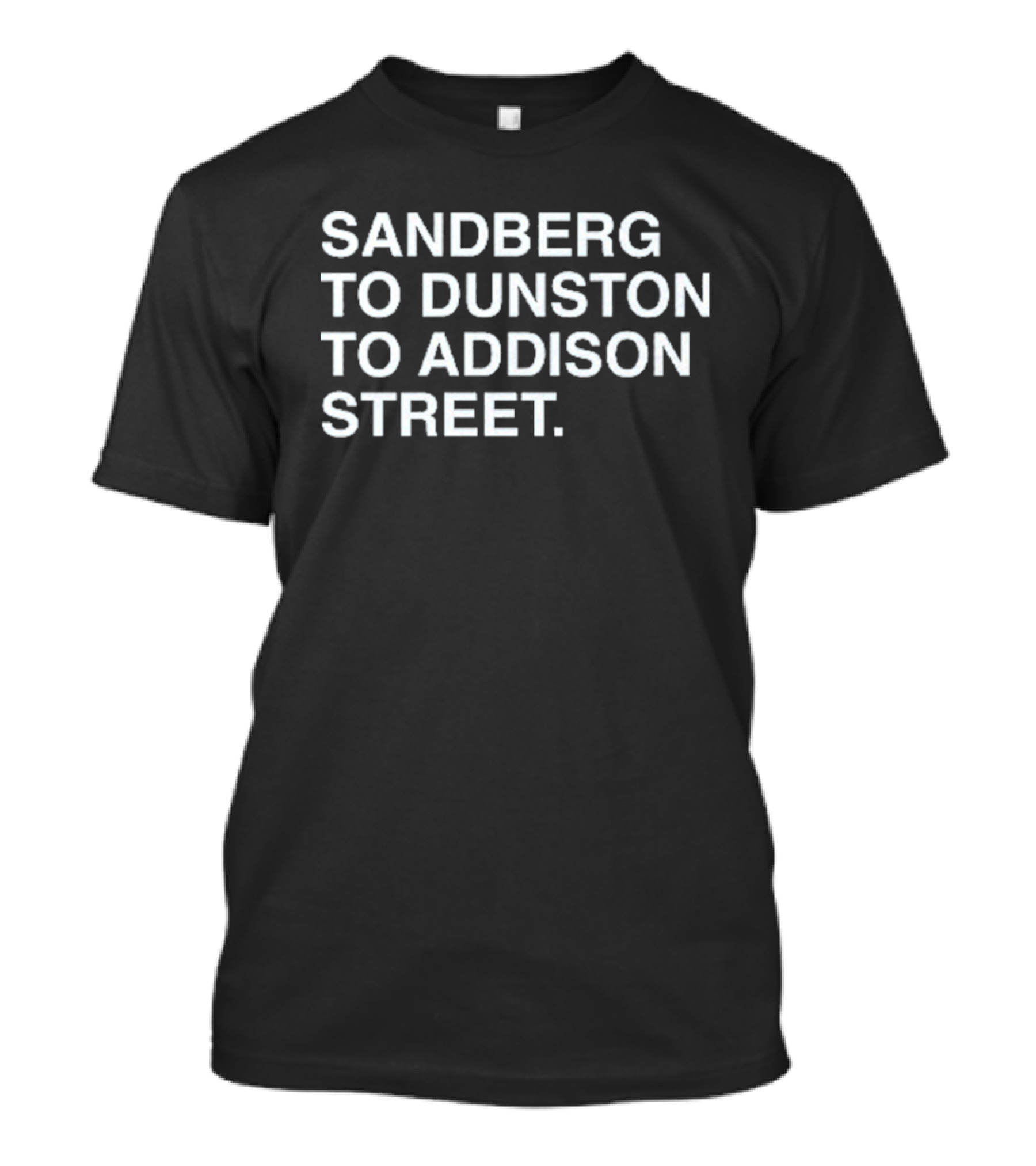Sandberg To Dunston To Addison Street Baseball Connection T-Shirt