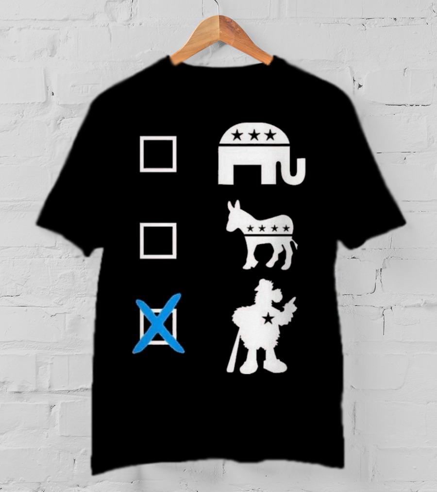 Schwarbocrat Philitical Aphiliation Elephant Donkey Duck Star Boxes T-Shirt