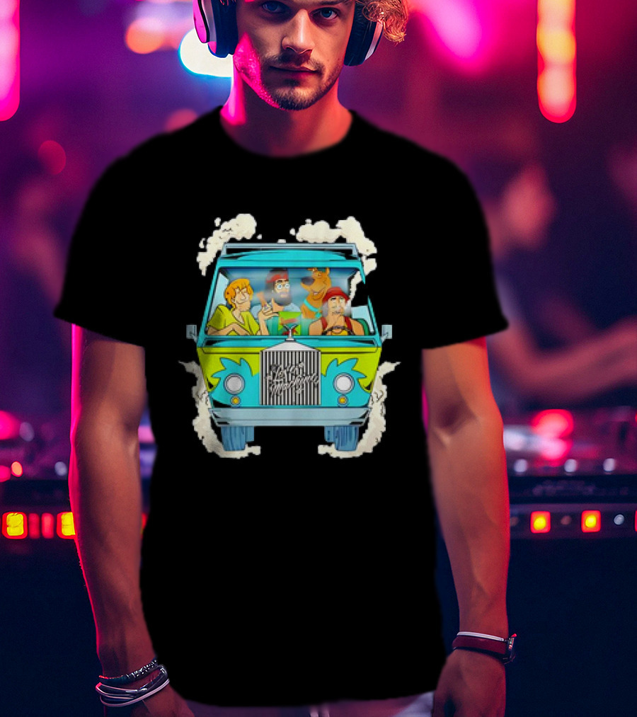 Scooby DOOBIE Doo Mystery Machine Vintage Smoke Adventure T-Shirt