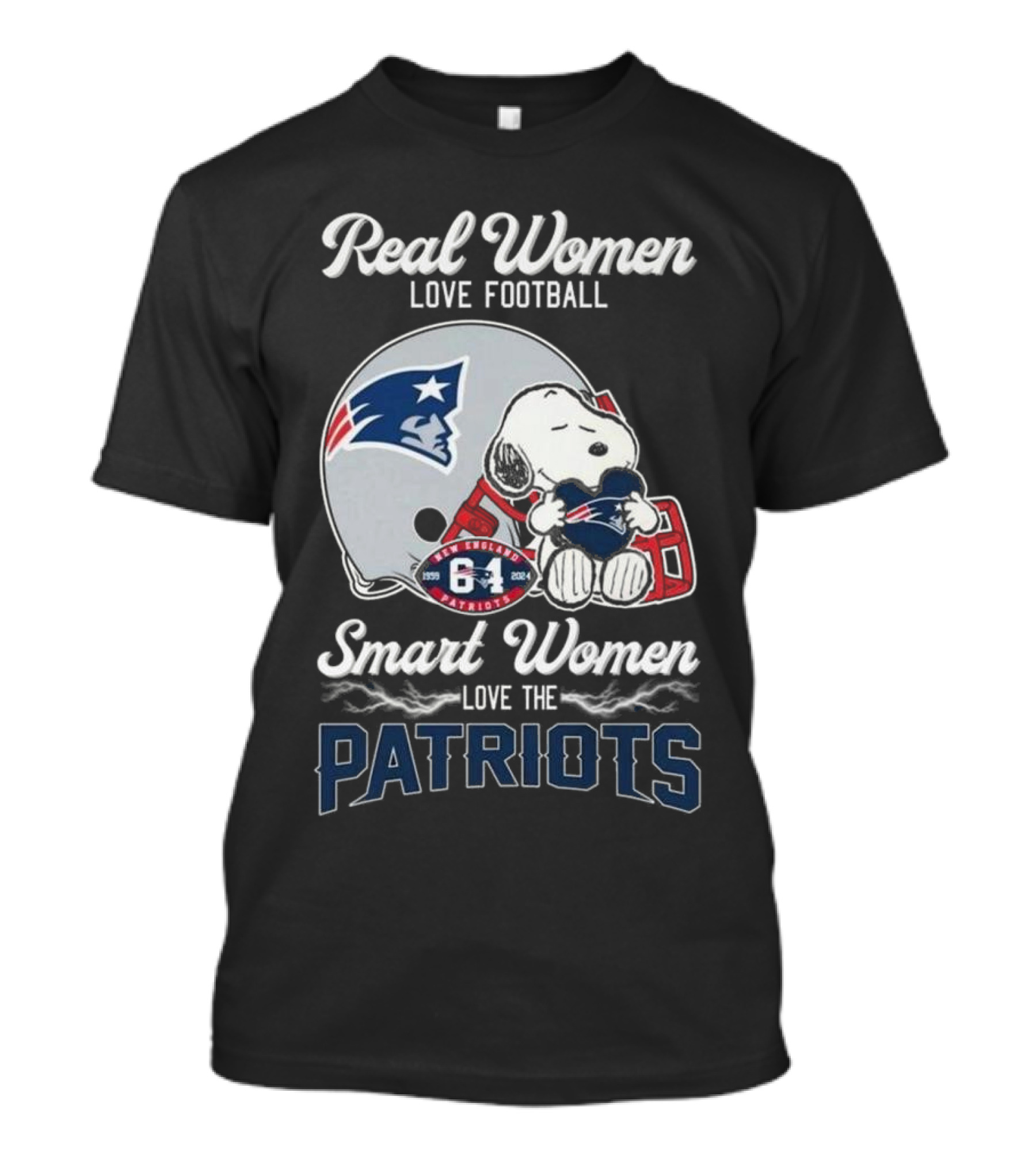 Real Women Love Football Smart Women Love The Patriots Snoopy Patriots Helmet T-Shirt