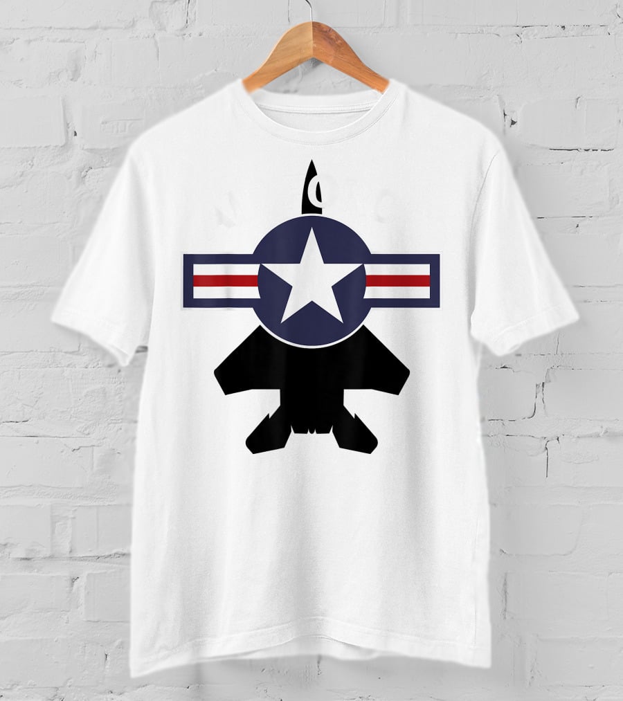 Air Force Vintage Roundel With F15 Jet T-Shirt