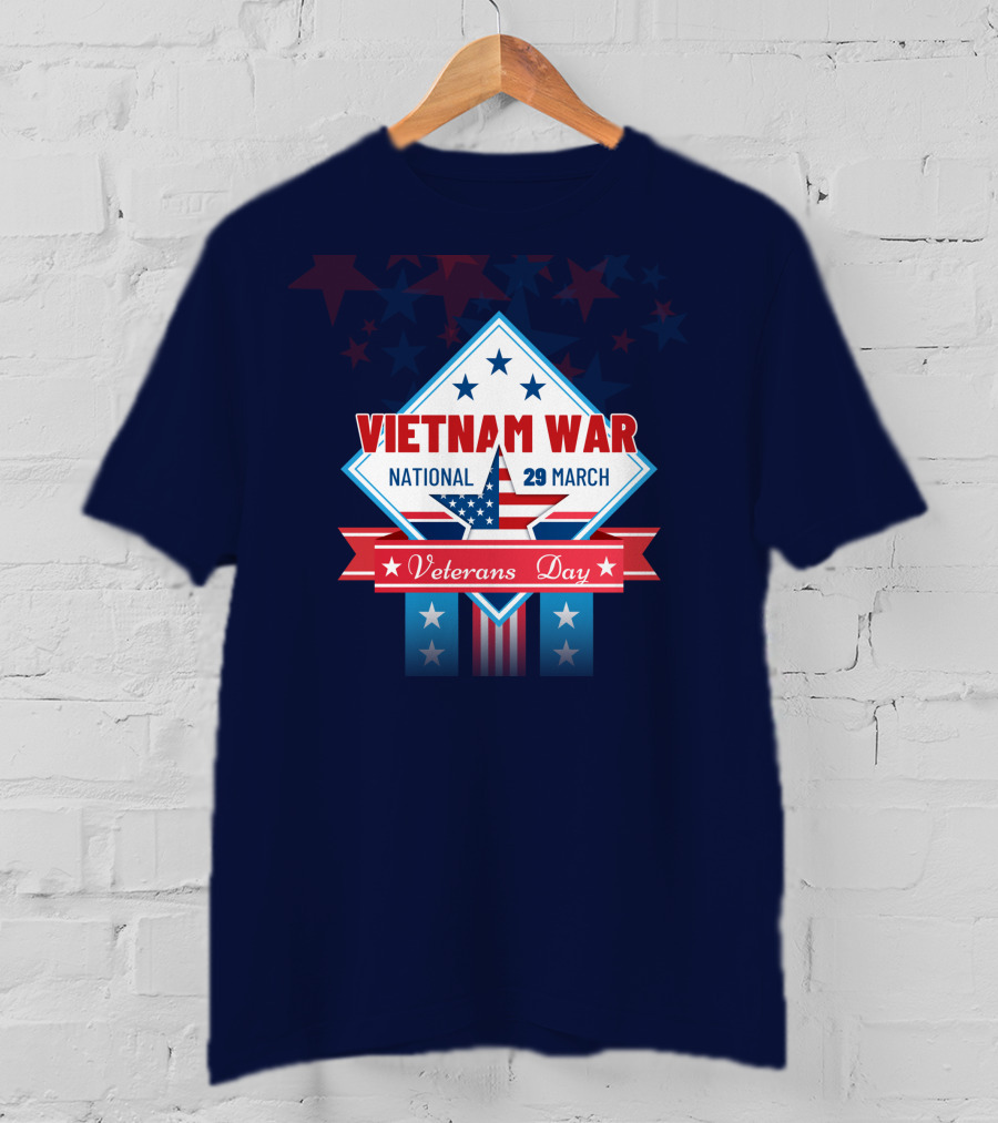 Vietnam War National Veterans Day 29 March Memorial T-Shirt