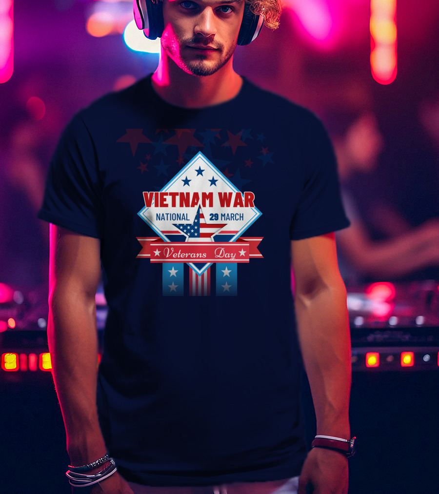 Vietnam War National Veterans Day 29 March Memorial T-Shirt