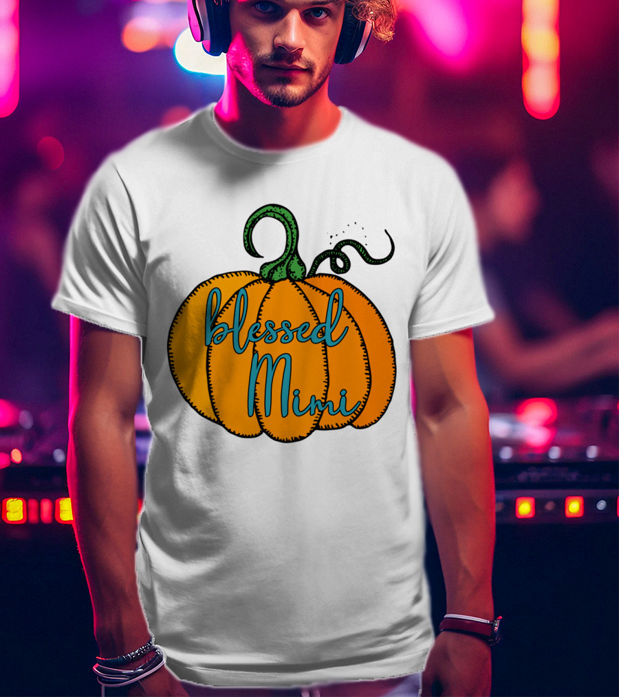 Blessed Mimi Pumpkin Autumn Harvest T-Shirt
