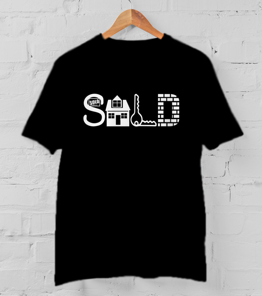 Sold Sign House Key Realtor Real Estate T-Shirt