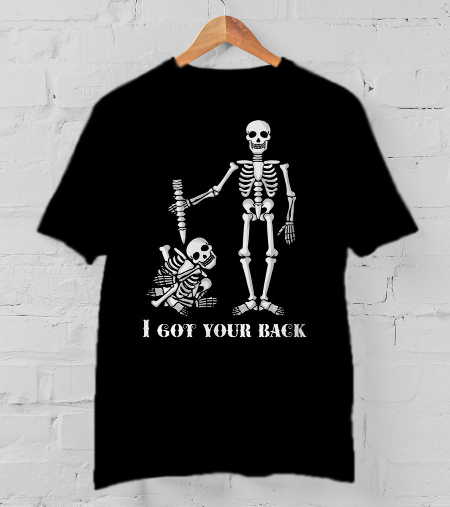 I Got Your Back Skeleton Duo With Bone T-Shirt