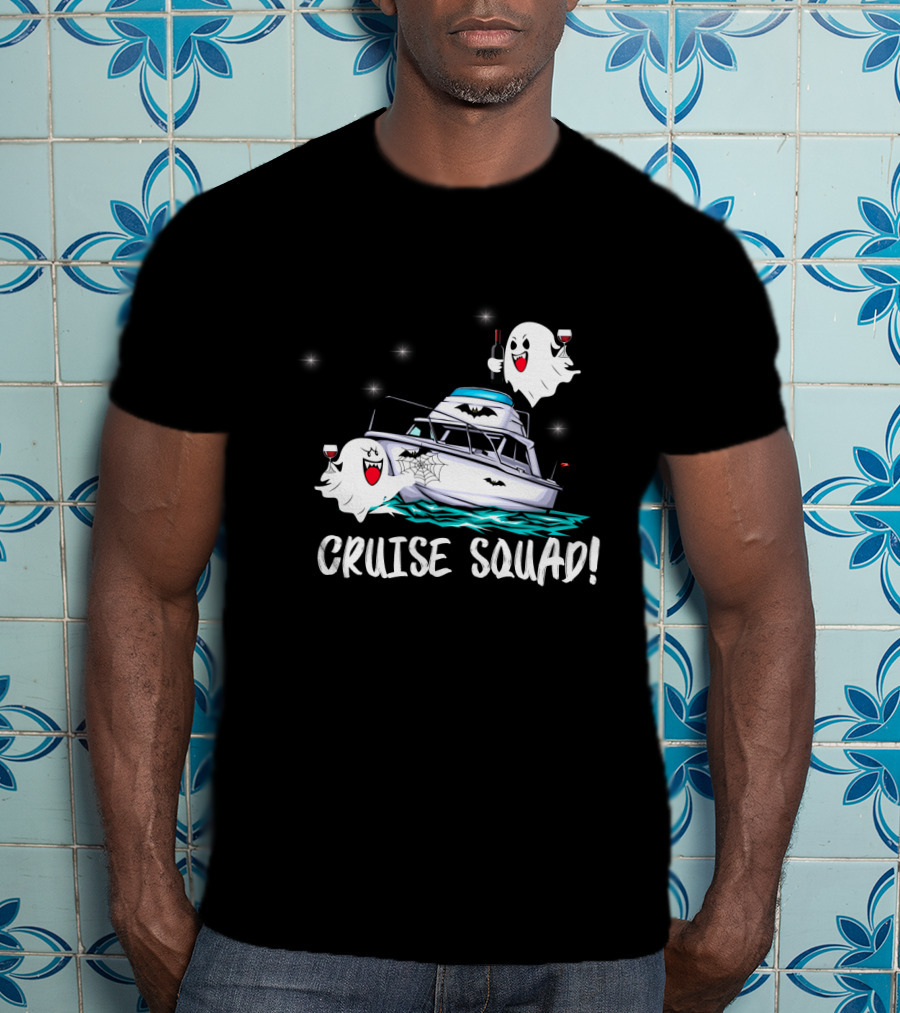 CRUISE SQUAD Ghosts Boat Halloween Party T-Shirt