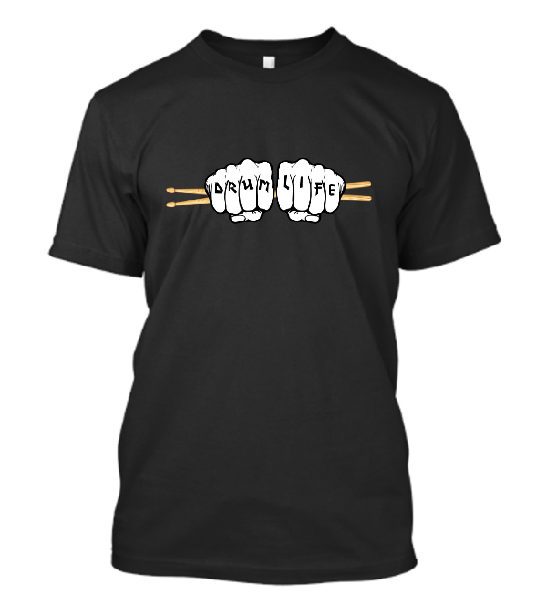 Drum Life Fist Bump With Drumsticks T-Shirt