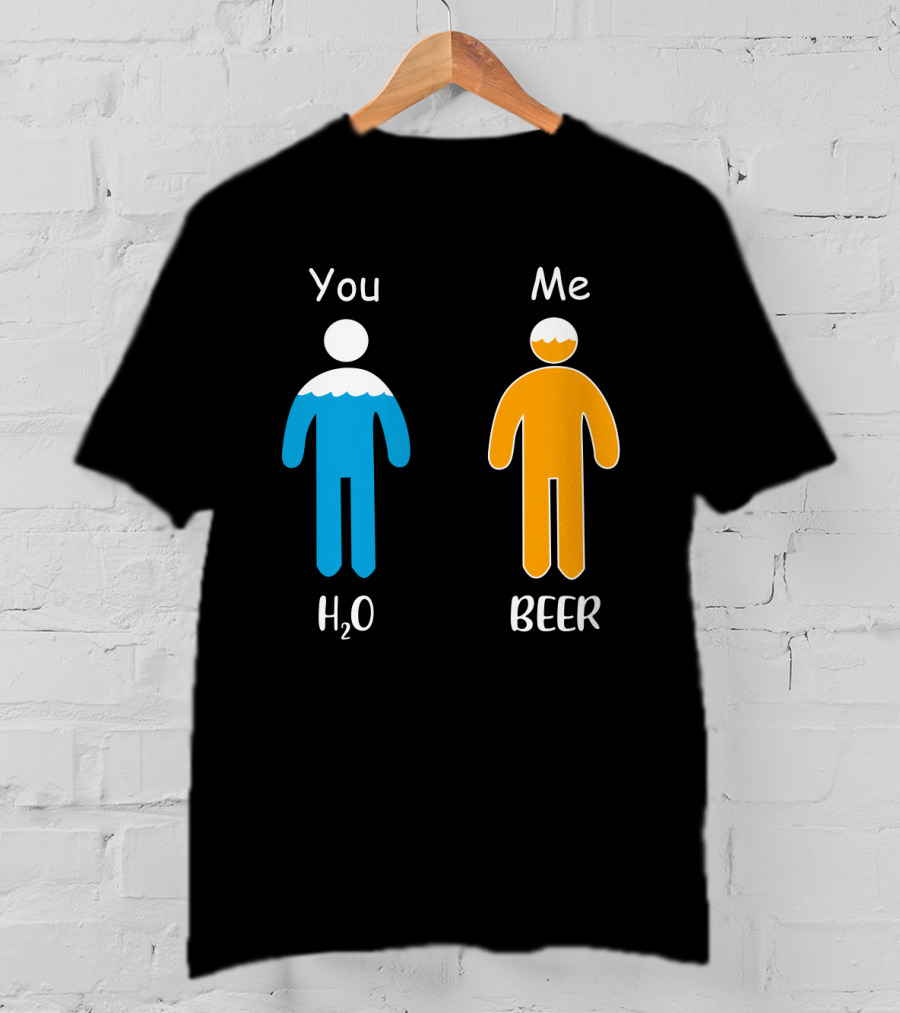 You Me H2O Beer Icon Figures T-Shirt