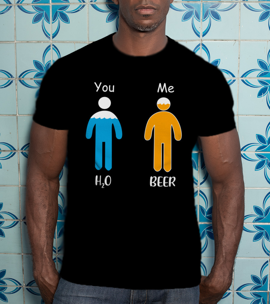 You Me H2O Beer Icon Figures T-Shirt