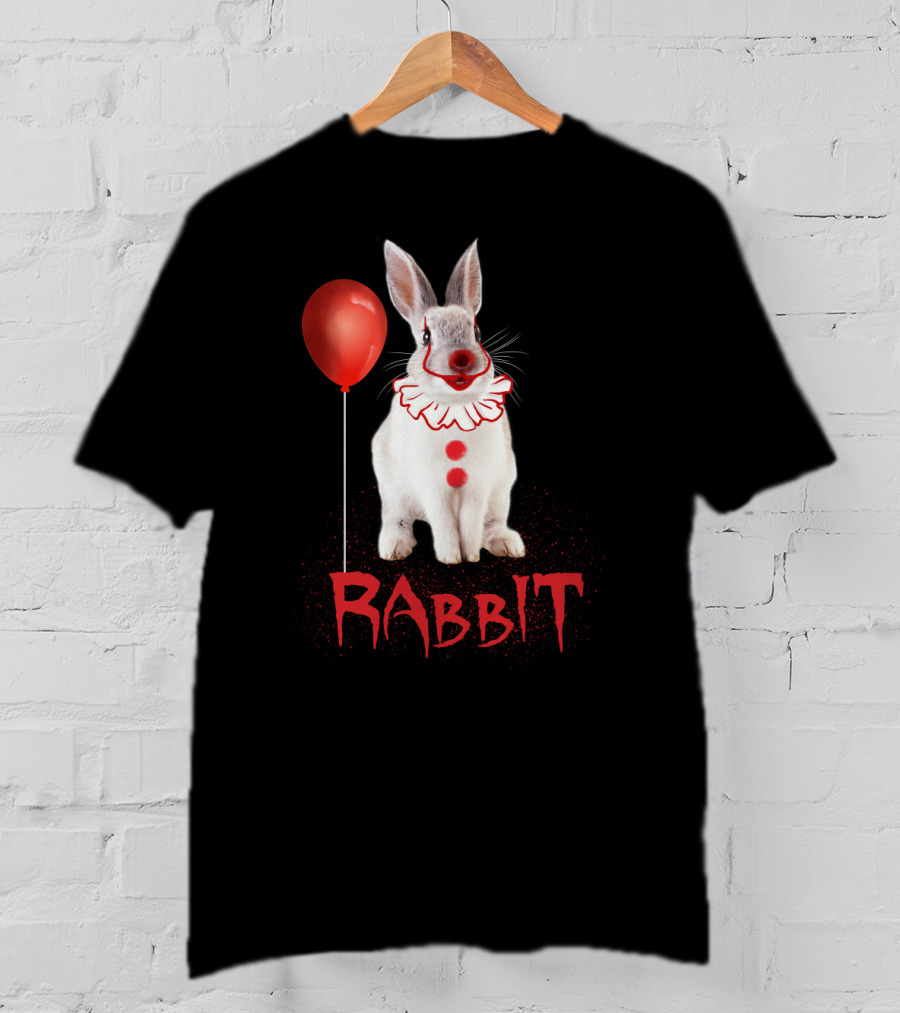 Rabbit Clown Balloon Horror T-Shirt