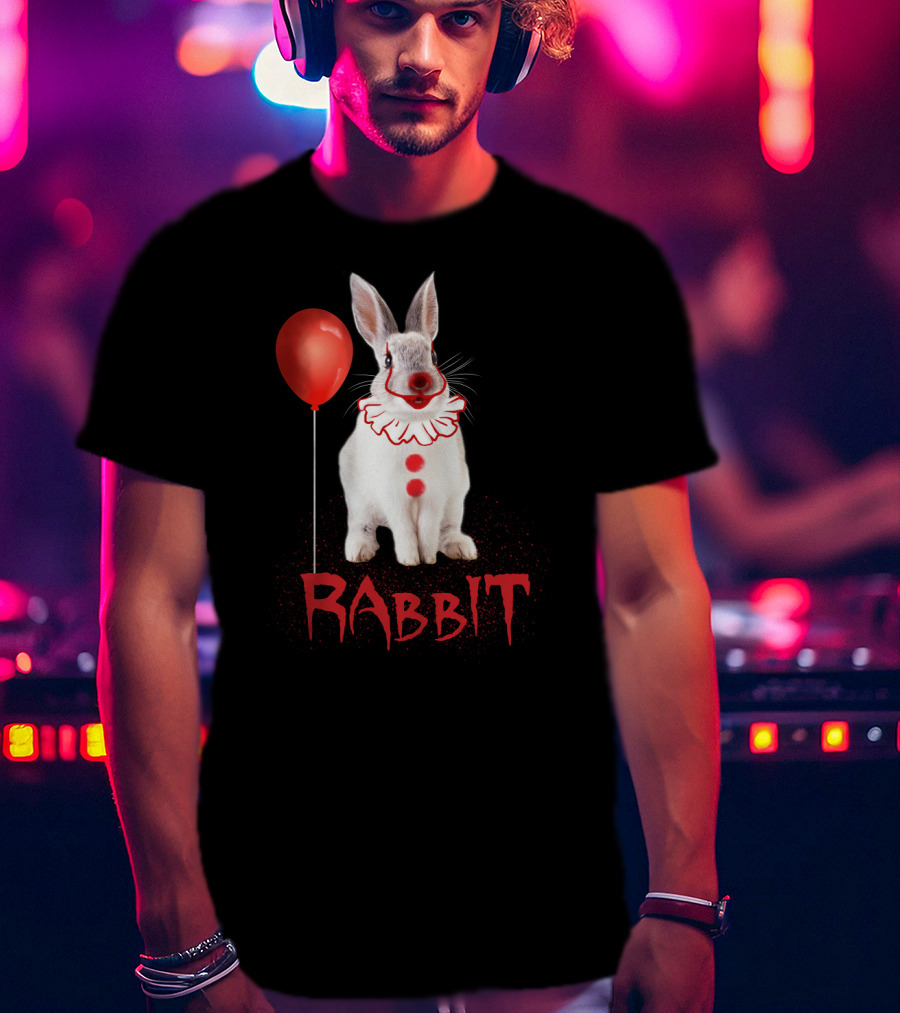 Rabbit Clown Balloon Horror T-Shirt