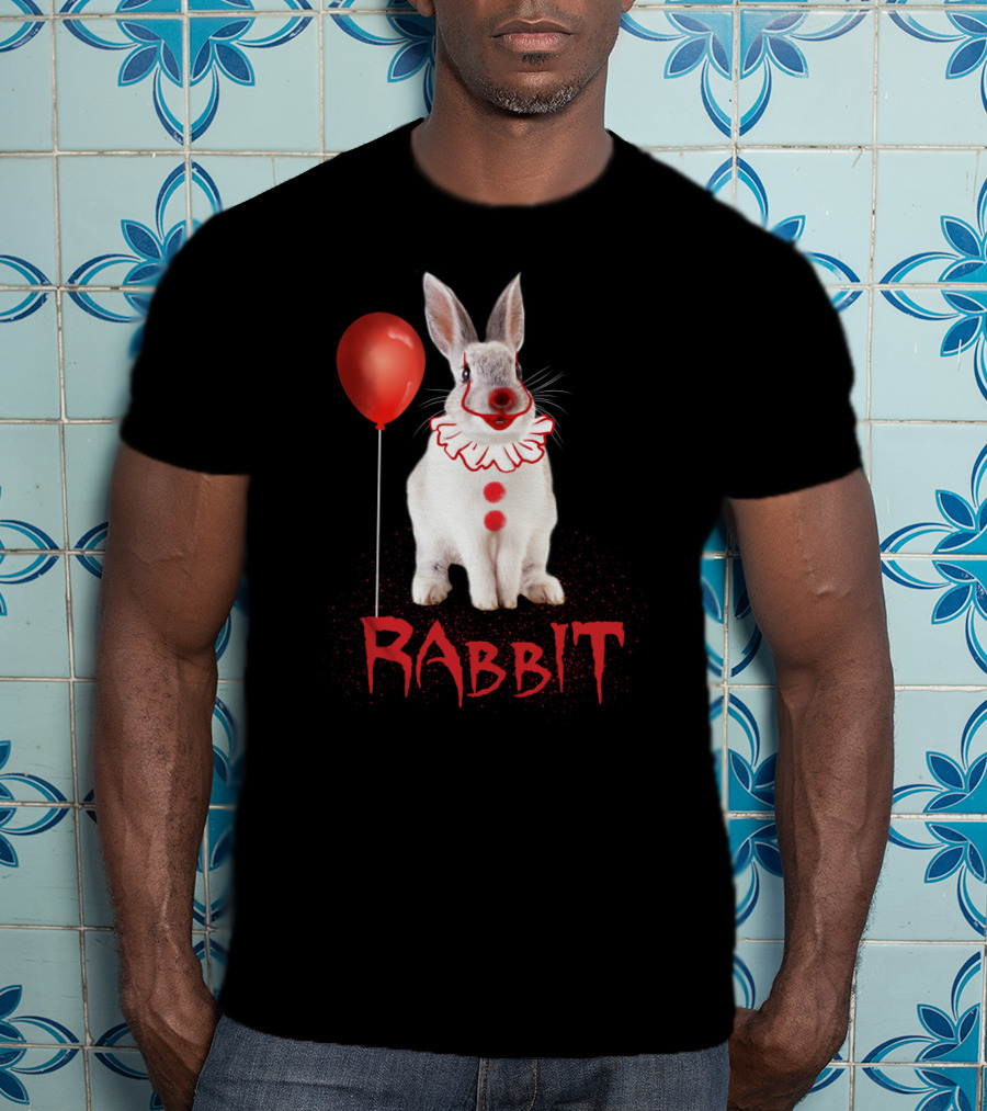 Rabbit Clown Balloon Horror T-Shirt