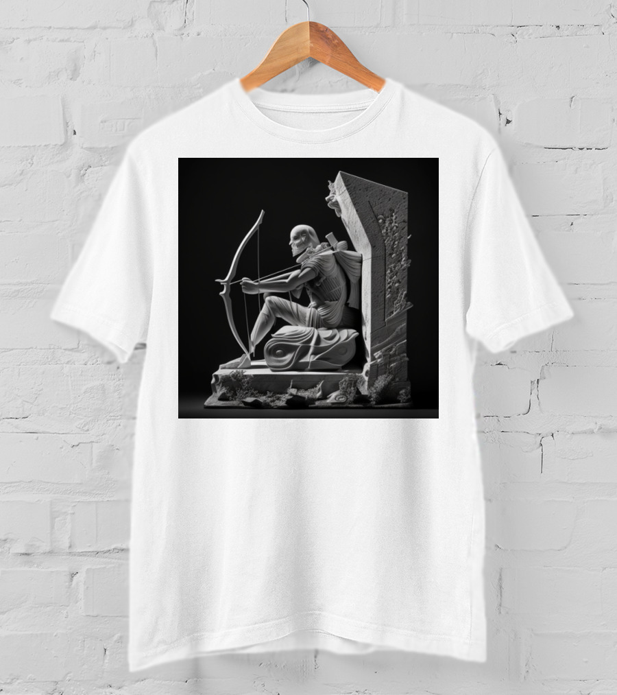 Ong Gia 3 Copy Old Man Archer Statue T-Shirt