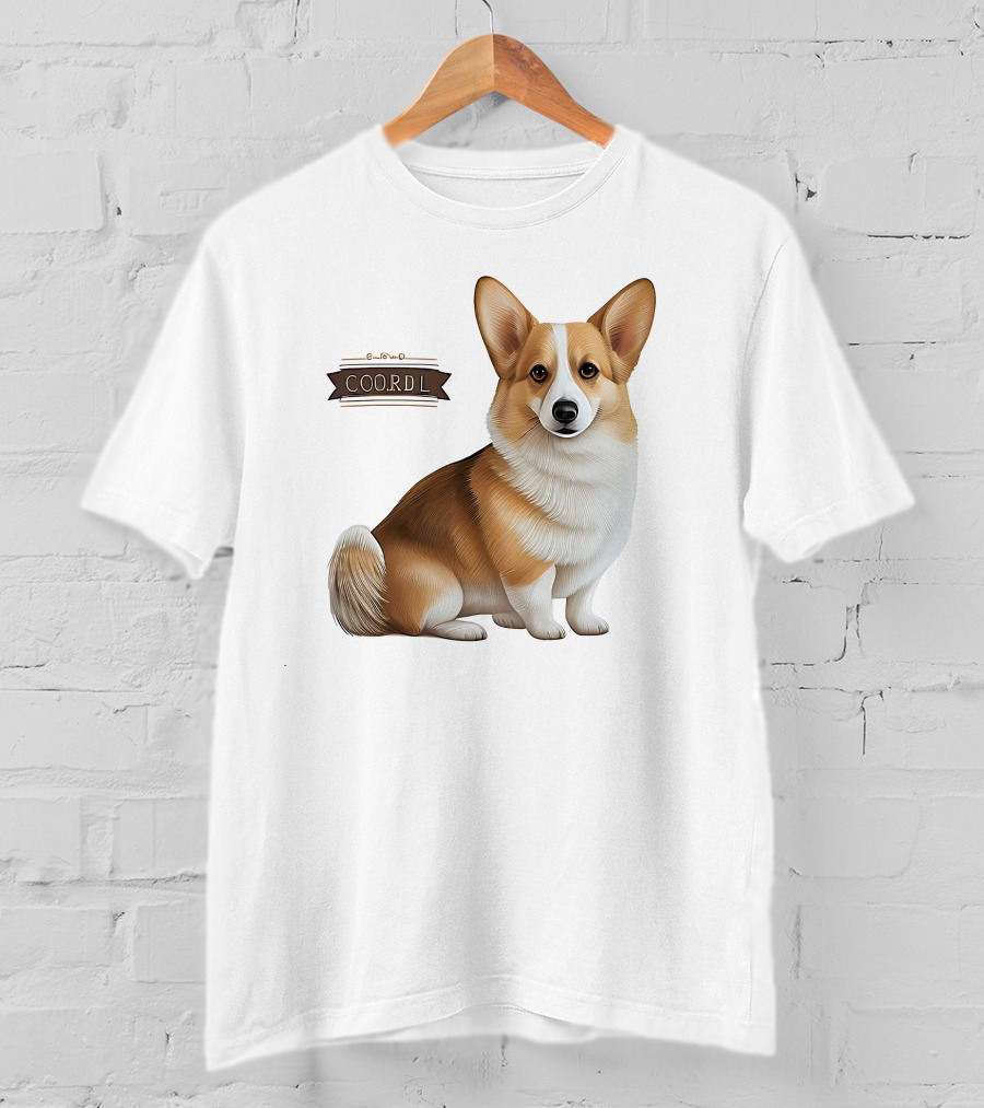 Coor D L Cute Corgi Dog T-Shirt
