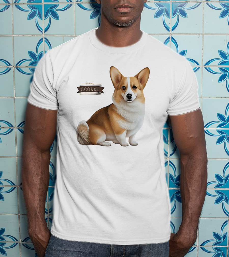 Coor D L Cute Corgi Dog T-Shirt