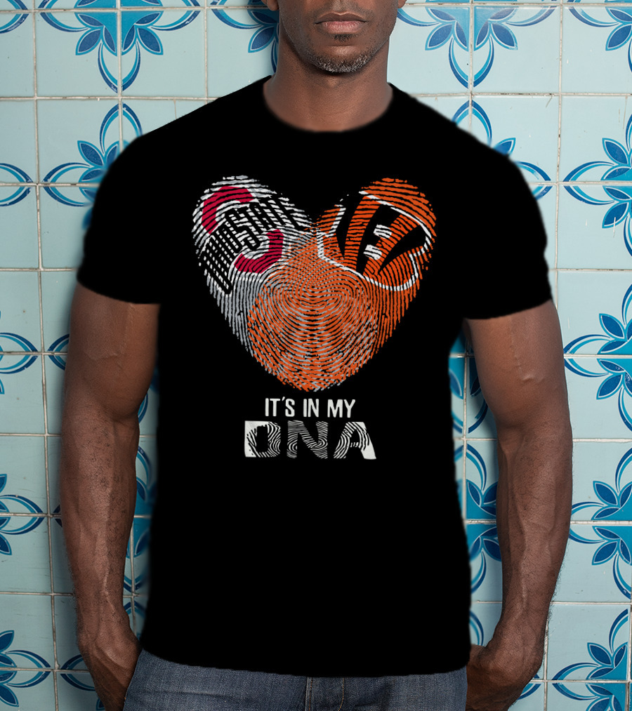 Bengals Ohio State Buckeyes Heart It's In My Dna T-Shirt