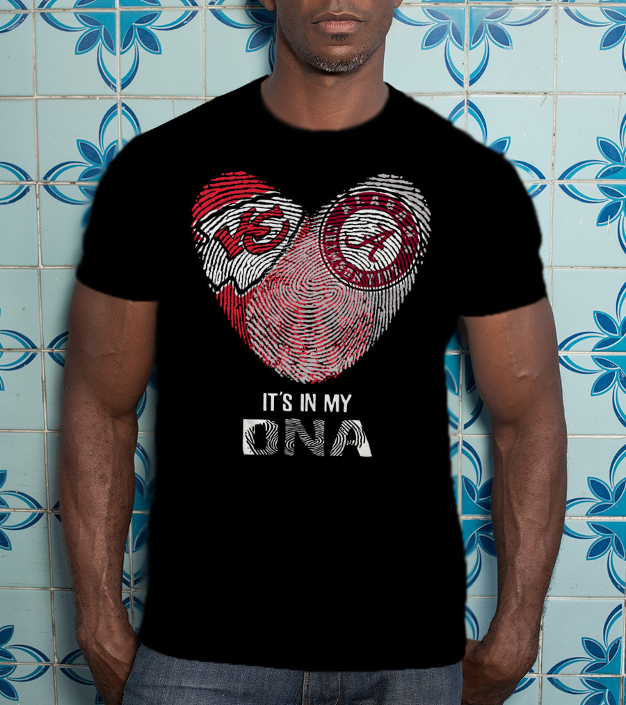 Chiefs Alabama It's In My DNA Fingerprint T-Shirt