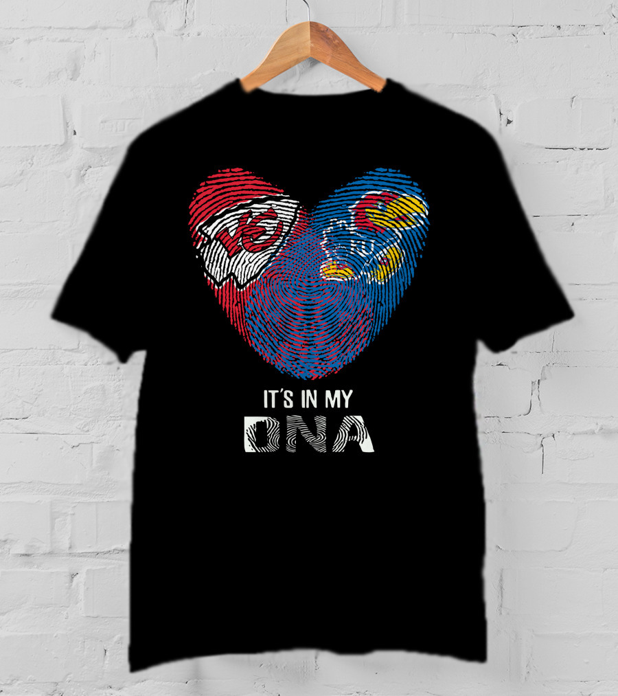 Kansas City Chiefs Kansas Jayhawks It's In My DNA T-Shirt